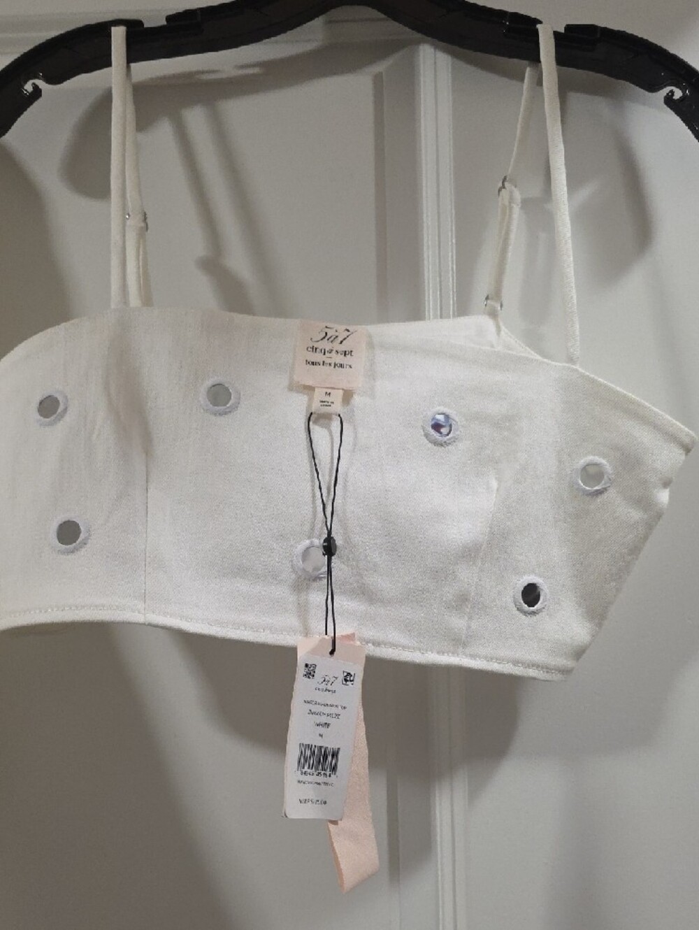 cinq a sept White Eyelet-Detail Blazer - Picture 4 of 7